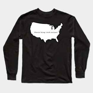 Black and white Long Sleeve T-Shirt